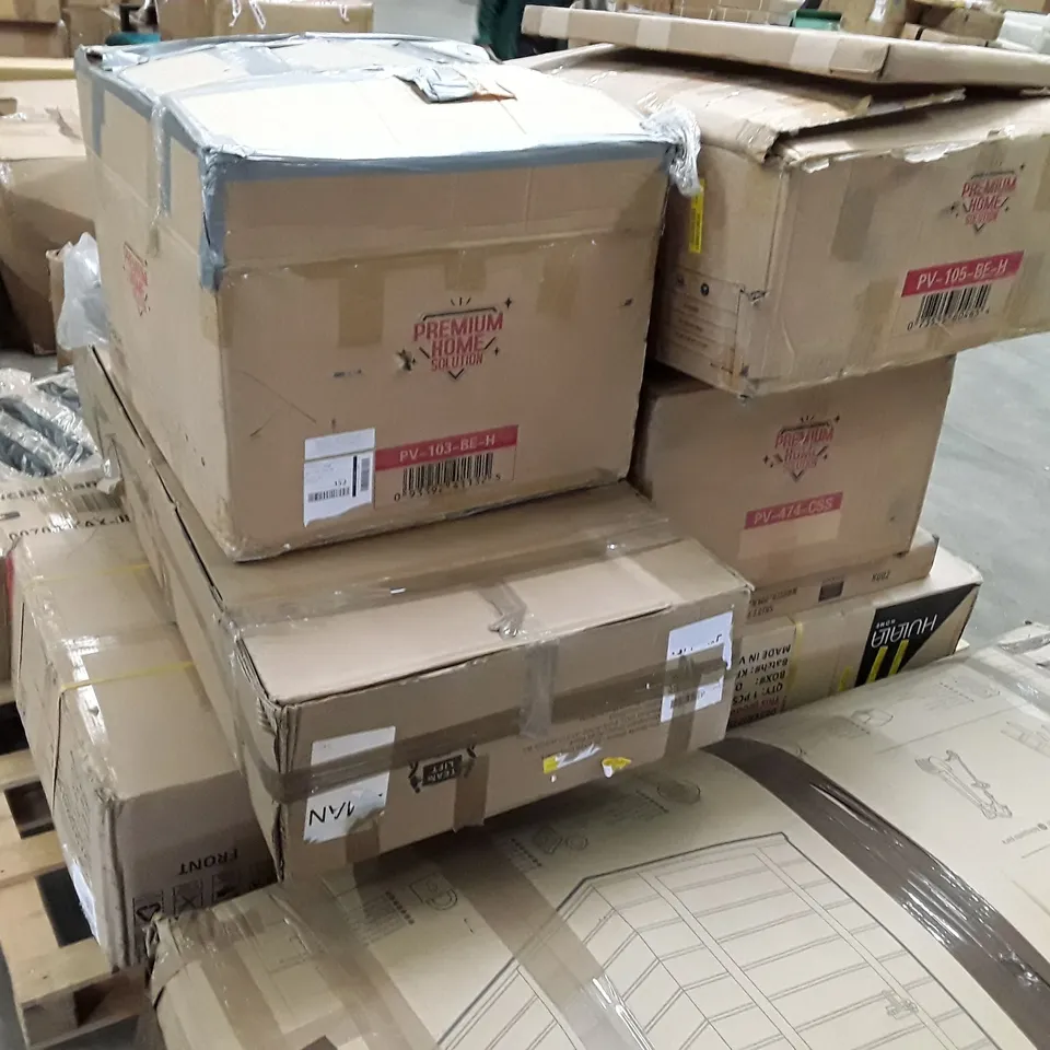 PALLET CONTAINING ASSORTED FLATPACK FURNITURE PARTS