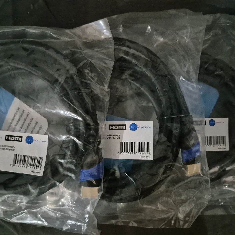 BOX OF APPROXIMATELY 5 KABEL DIREKT HIGH SPEED HDMI CABLES W. ETHERNET