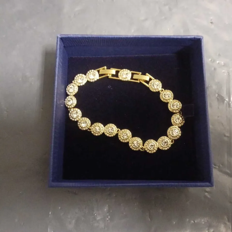 BOXED SWAROSKI UNA ANGELIC TENNIS BRACELET ROUND CUT 