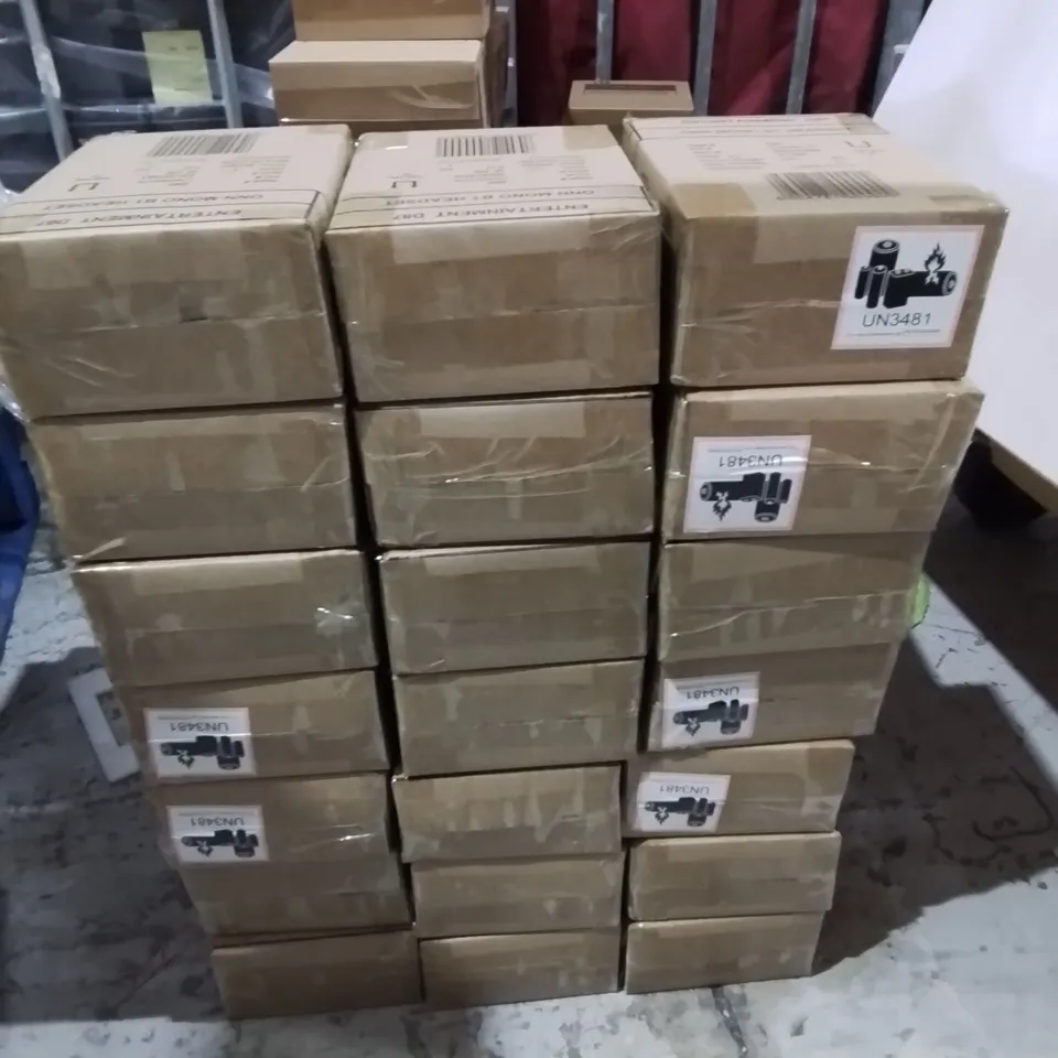 LOT OF 40 4-PACK BOXES OF BRAND NEW ONN BLUETOOTH HEADSETS - TOTAL 180 PIECES