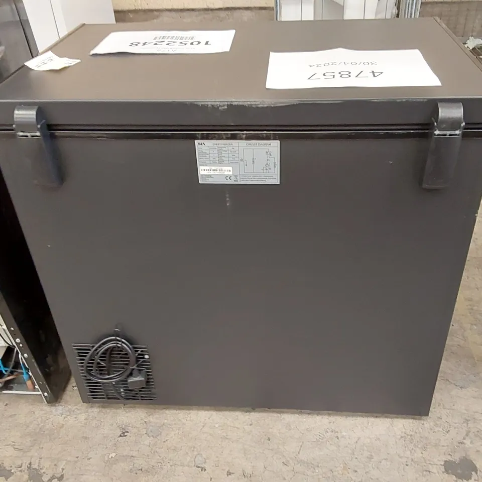 SIA CHF200B BLACK FREESTANDING 201L CHEST FREEZER