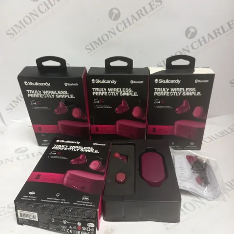 LOT OF 4 BOXED SKULLCANDY SESH EVO TRUE WIRELESS EARBUDS