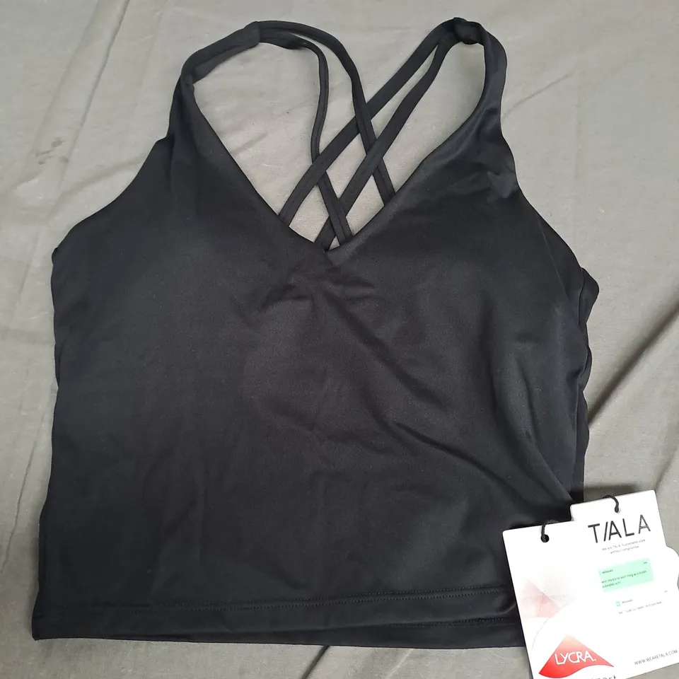 TALA SKINLUXE STRAPPY CAMI TOP IN BLACK - MED