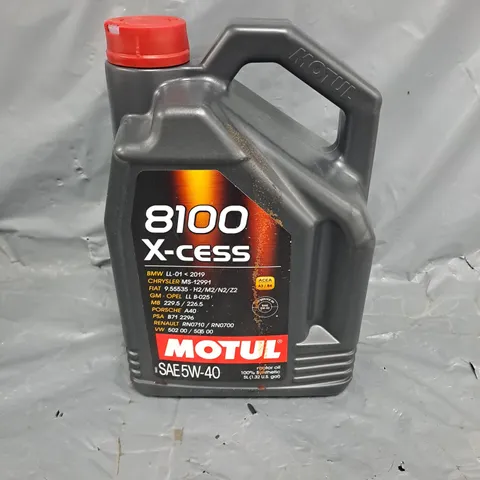 MOTUL 8100 X-CESS 5W40 5 AUTO ENGINE LUBRICANT ENGINE OIL 5W-40 SYNTHETIC 5L - COLLECTION ONLY