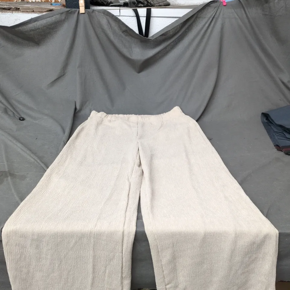 VERO MODA VM LUNA NW WIDE PANT EXP – PUMICE STONE, SIZE M