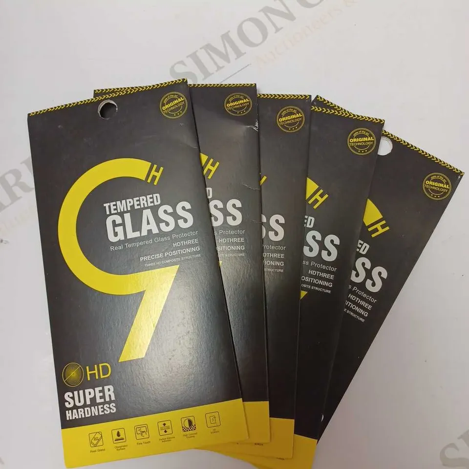 LOT OF FIVE TEMPERED GLASS SCREEN PROTECTORS