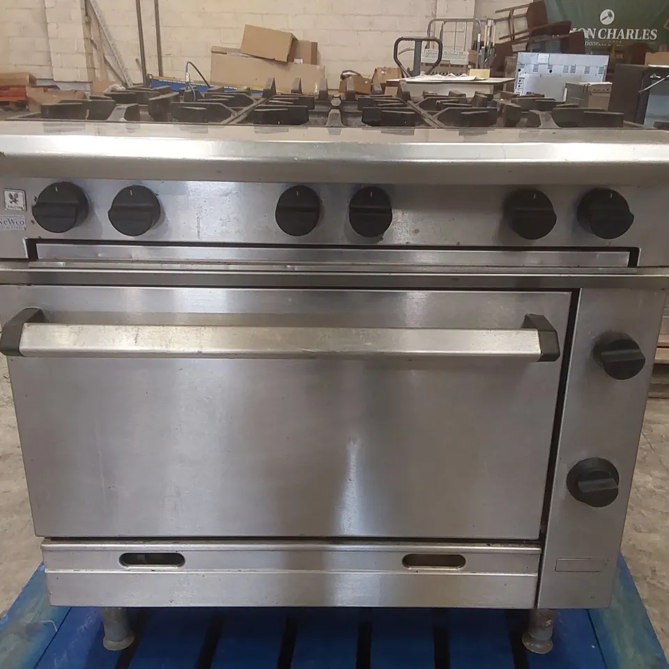 FALCON G1066X CHIEFTAIN SIX BURNER OPEN TOP OVEN RANGE