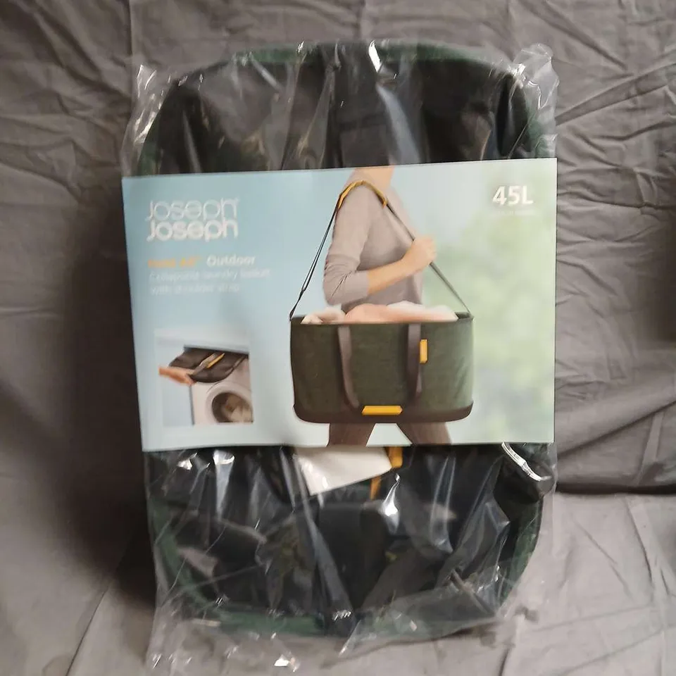 JOSEPH JOSEPH 45L OUTDOOR BAG – GREEN/BLACK WITH YELLOW ACCENTS