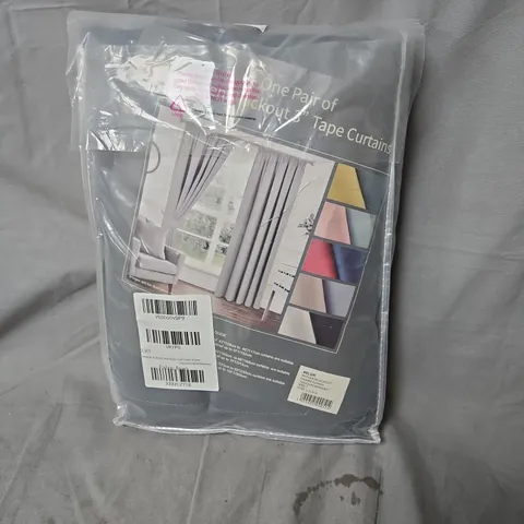 PAIR OF TAPE-TOP CURTAINS β 165 X 229 CM (65 X 90 IN)