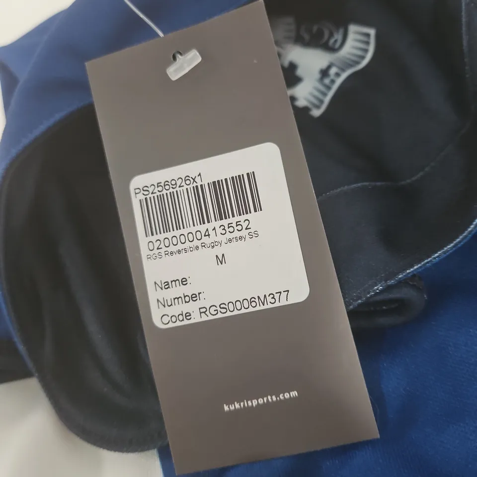 KUKRI REVERSIBLE RUGBY JERSEY – BLUE, SIZE M