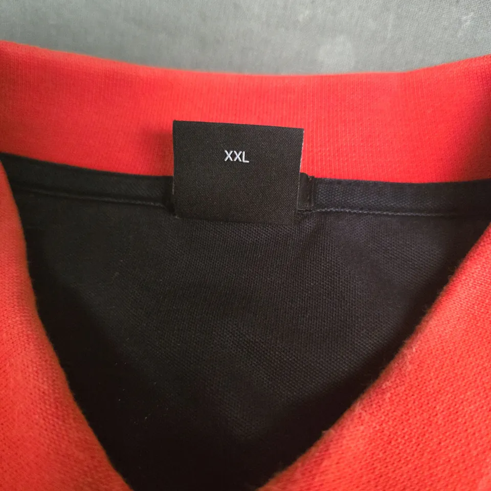 HUGO BOSS POLO SHIRT – RED, SLIM FIT, XXL