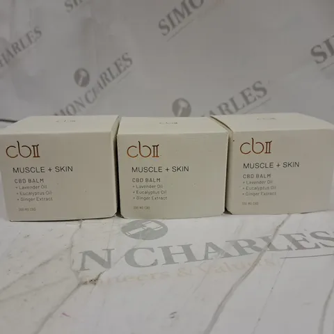 SET OF 3 CB2 CBD MUSCLE+SKIN BALM