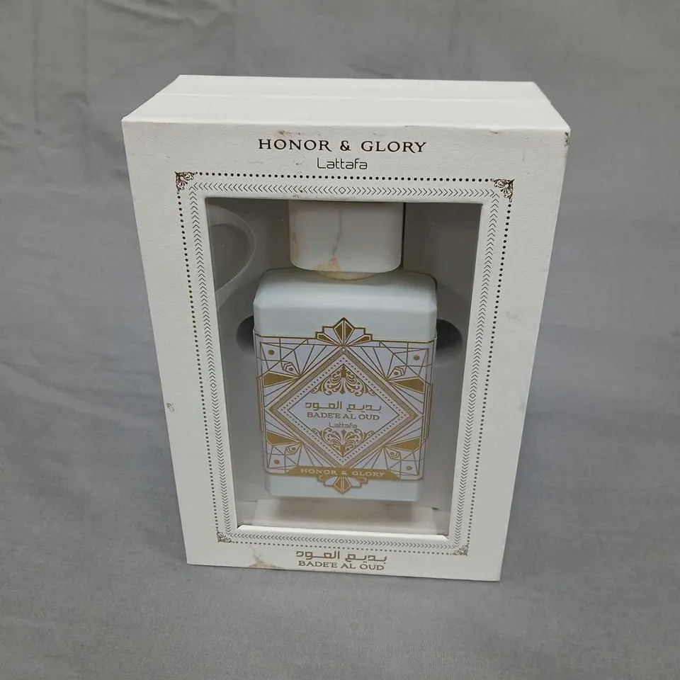 LATTAFA HONOR & GLORY BADE AL OUD PERFUME – BOXED