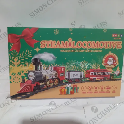 STEAM LOCOMOTIVE MUSICAL TRAIN TRACK SET