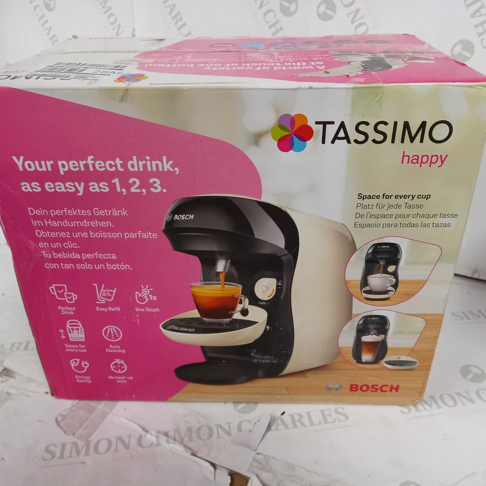 TASSIMO HAPPY POD COFFEE MACHINE  RRP £106