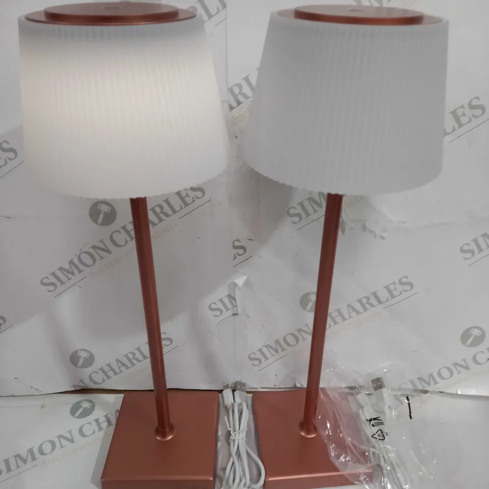 SFIXX SET OF 2 INDOOR OUTDOOR ROSE GOLD STAR