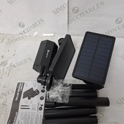BUILDCRAFT SET OF 2 SOLAR SENSOR LIGHTS WITH STAKES