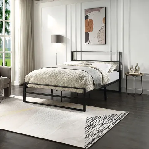 BOXED BALDOCK BLACK METAL DOUBLE BEDFRAME