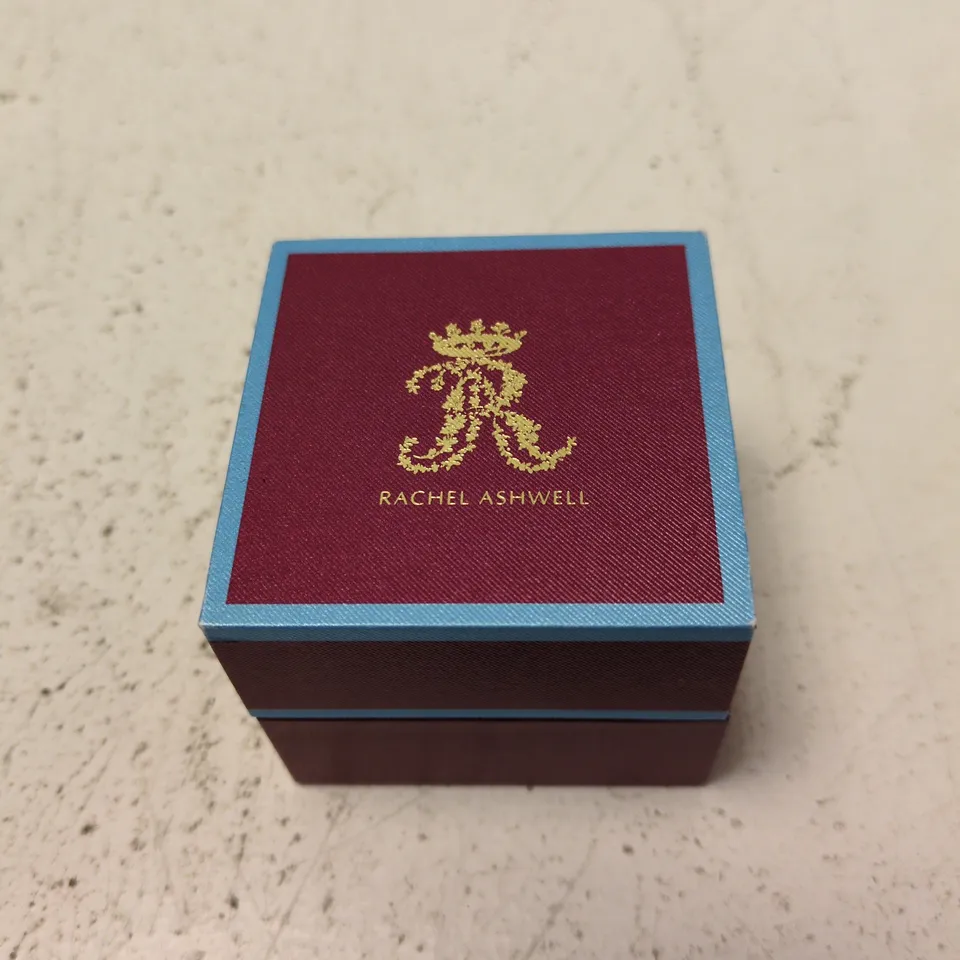 RACHEL ASHWELL CUBIC ZIRCONIA HOOP EARRINGS – GIFT BOX