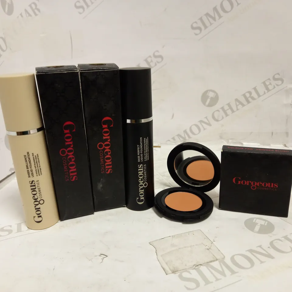 LOT OF 3 GORGEOUS COSMETICS FOUNDATION & BLUSH