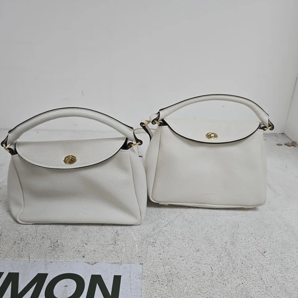 SET OF 2 WHITE RADLEY LEATHER BAGS