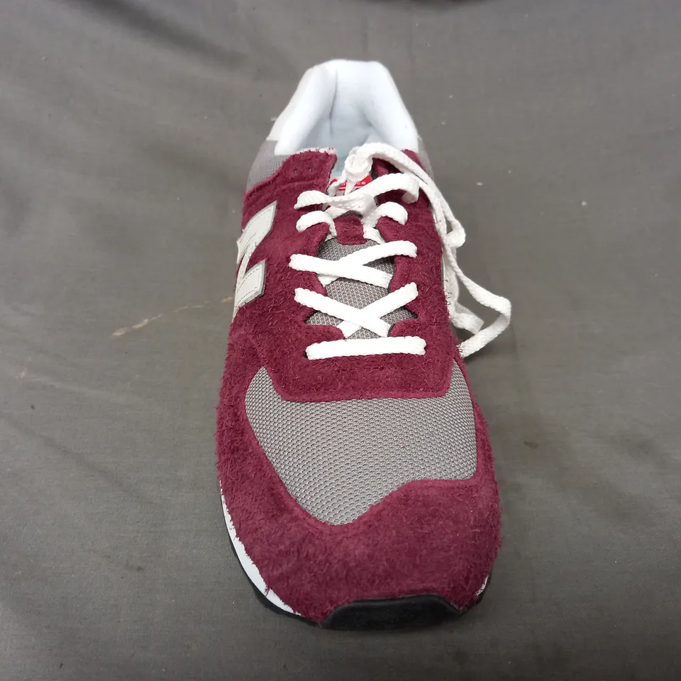 PAIR OF NEW BALANCE 574 SHOES IN DEEP BERRY UK SIZE 11