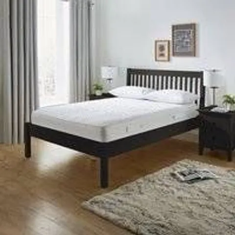 BOXED LYNTON KING BED FRAME - BLACK (2 BOXES)