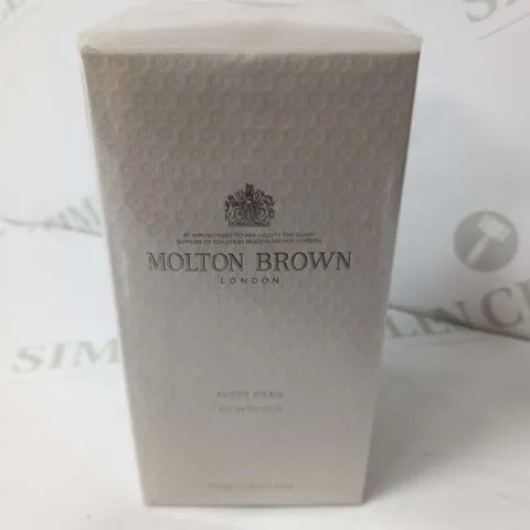 BOXED AND SEALED MOLTON BROWN LONDON SUEDE ORRIS EAU DE TOILETTE 100ML