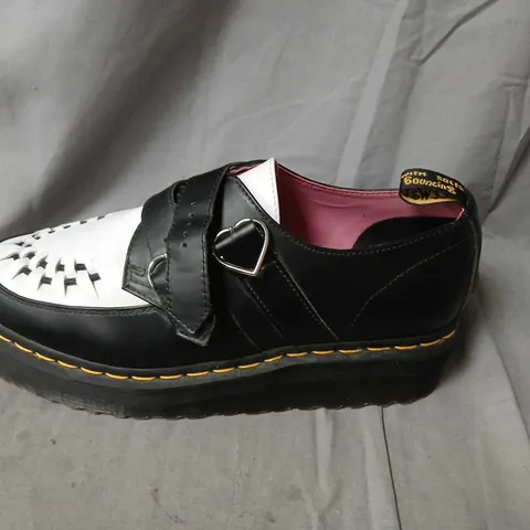 DR. MARTENS X LAZY OAF MARY JANE SHOES β BLACK & WHITE (WOMEN) SIZE 9