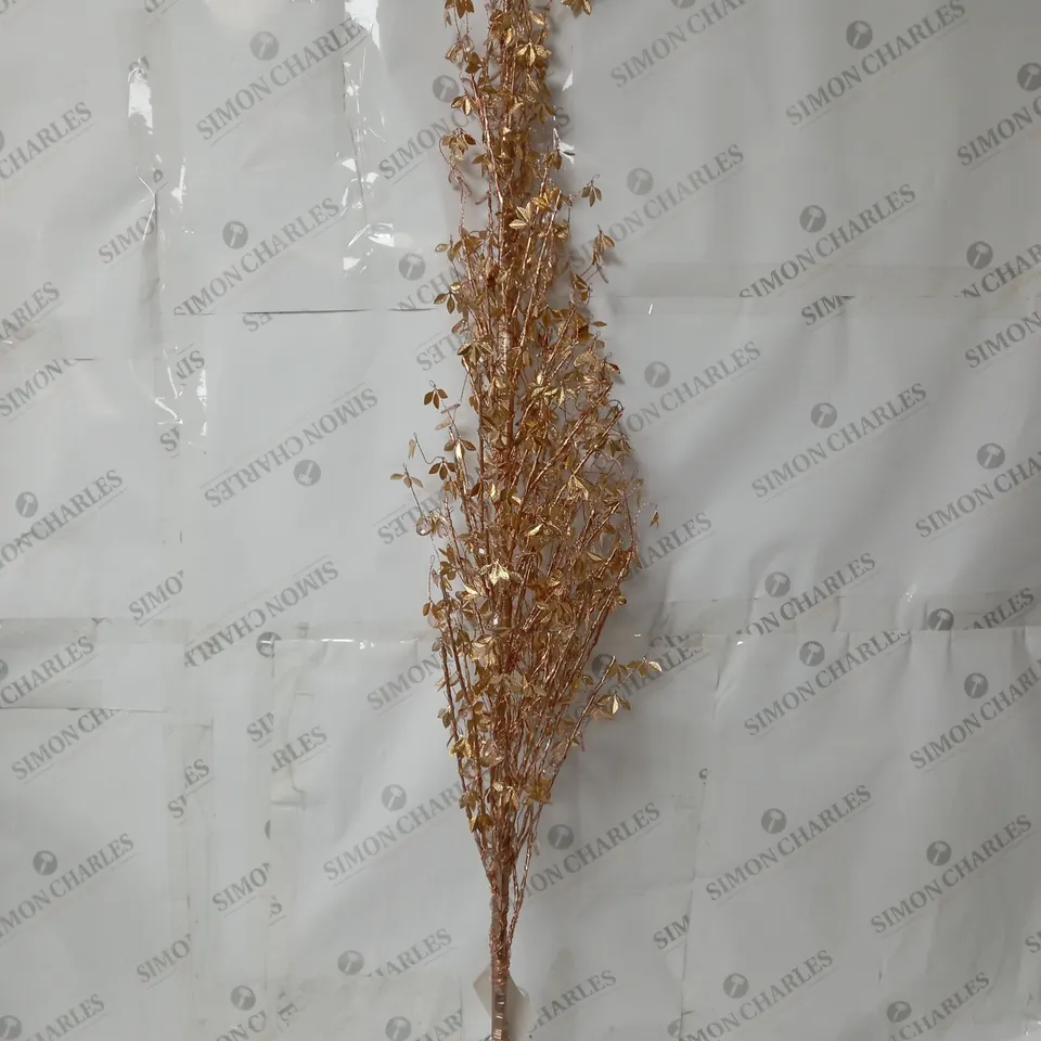 BOXED ALISON CORK PRE LIT JEWELED TREE - ROSE GOLD 