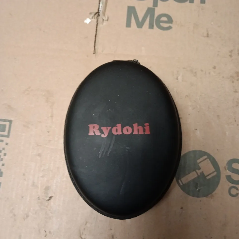 RYDOHI HEADPHONES – ORANGE HEADBAND, BLACK EARCUPS WITH CARRY CASE