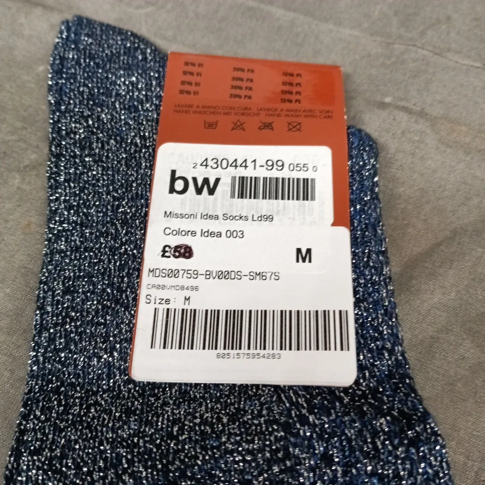 MISSONI IDEA SOCKS – COLOUR 003, SIZE M