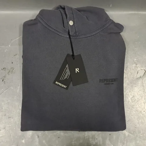 REPRESENT OWNER'S CLUB HOODIE IN STORM SIZE SMALL