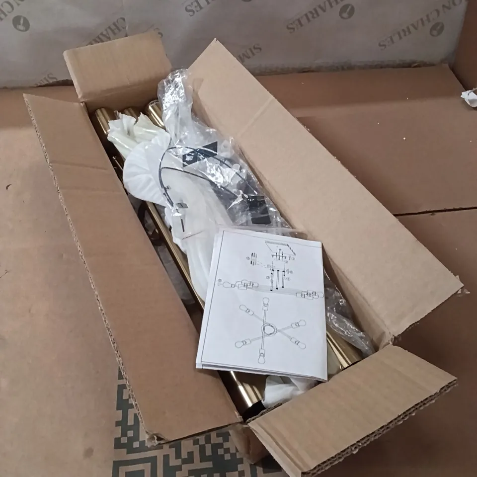 BOXED LIGHT FIXTURE - GOLD (1 BOX)