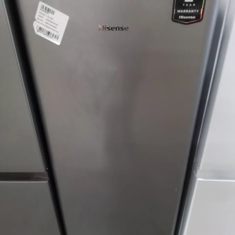 HISENSE FREESTANDING RETRO FRIDGE IN SILVER - (RR220D4BDE)