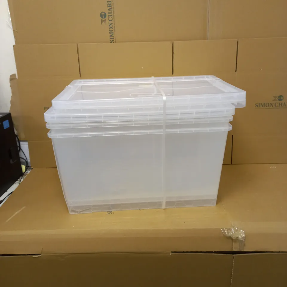 REALLY USEFUL PRODUCTS BOX SET - NESTABLE CLEAR