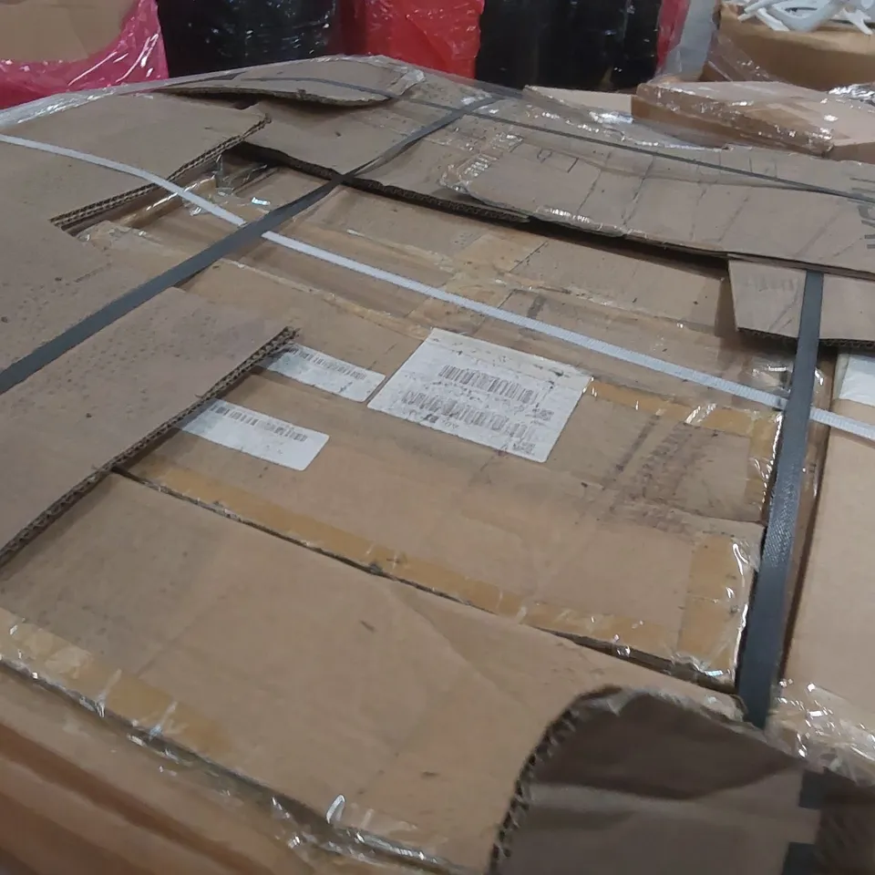 PALLET CONTAINING A LARGE QUANTITY OF FITYOU TV CABINET PARTS