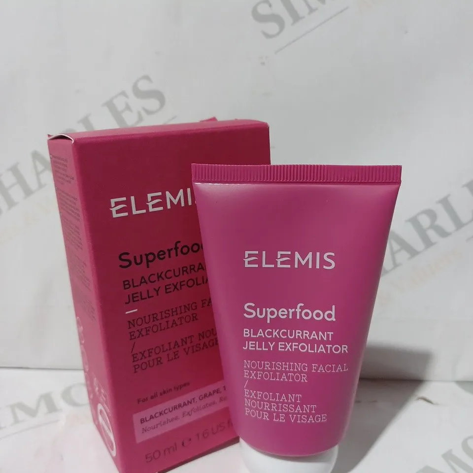 BOXED ELEMIS SUPERFOOD BLACKCURRANT JELLY EXFOLIATOR (50ML)