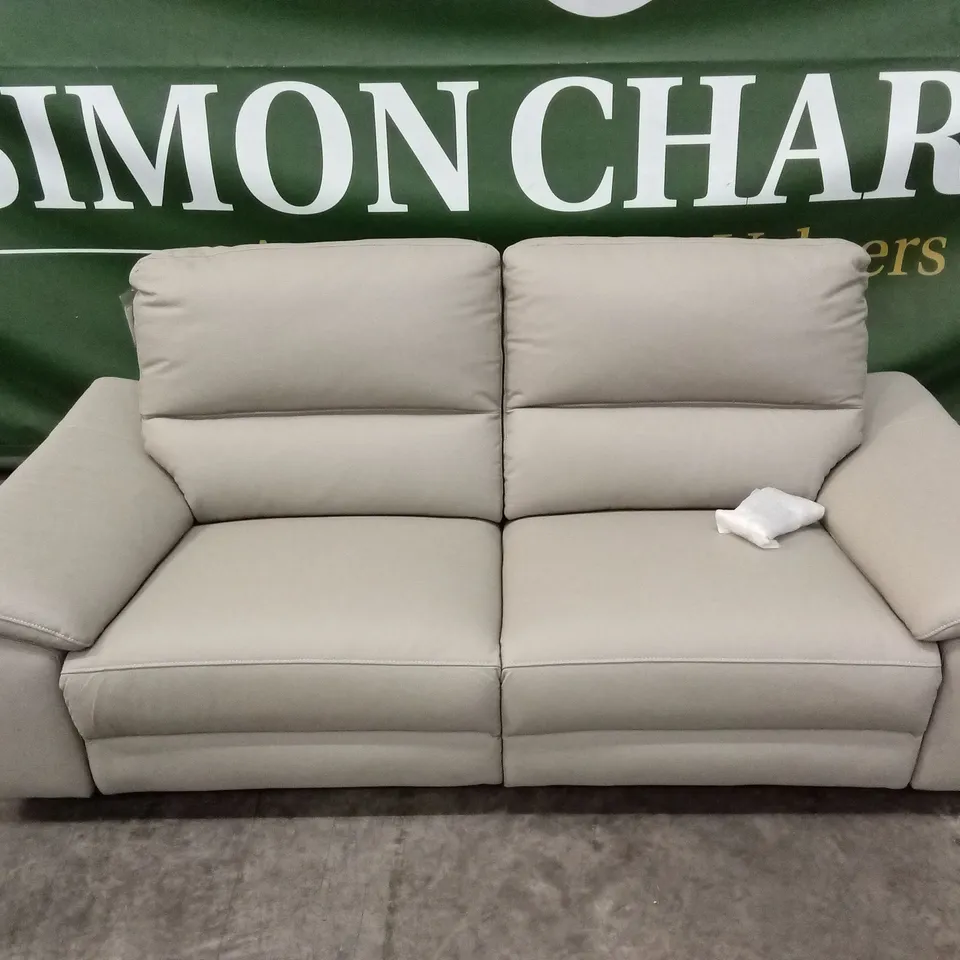 PAVILION 3 SEATER LEATHER/FAUX LEATHER POWER RECLINER SOFA