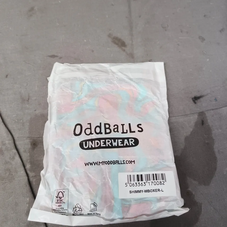 ODDBALLS SHIMMY-M BOXER UNDERWEAR – UK L
