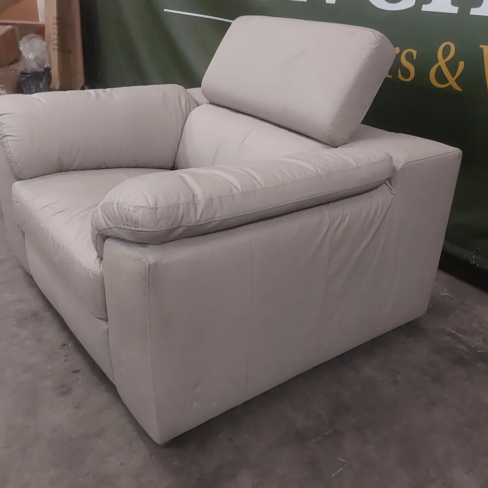 QUALITY DESIGNER FAUX LEATHER ARMCHAIR