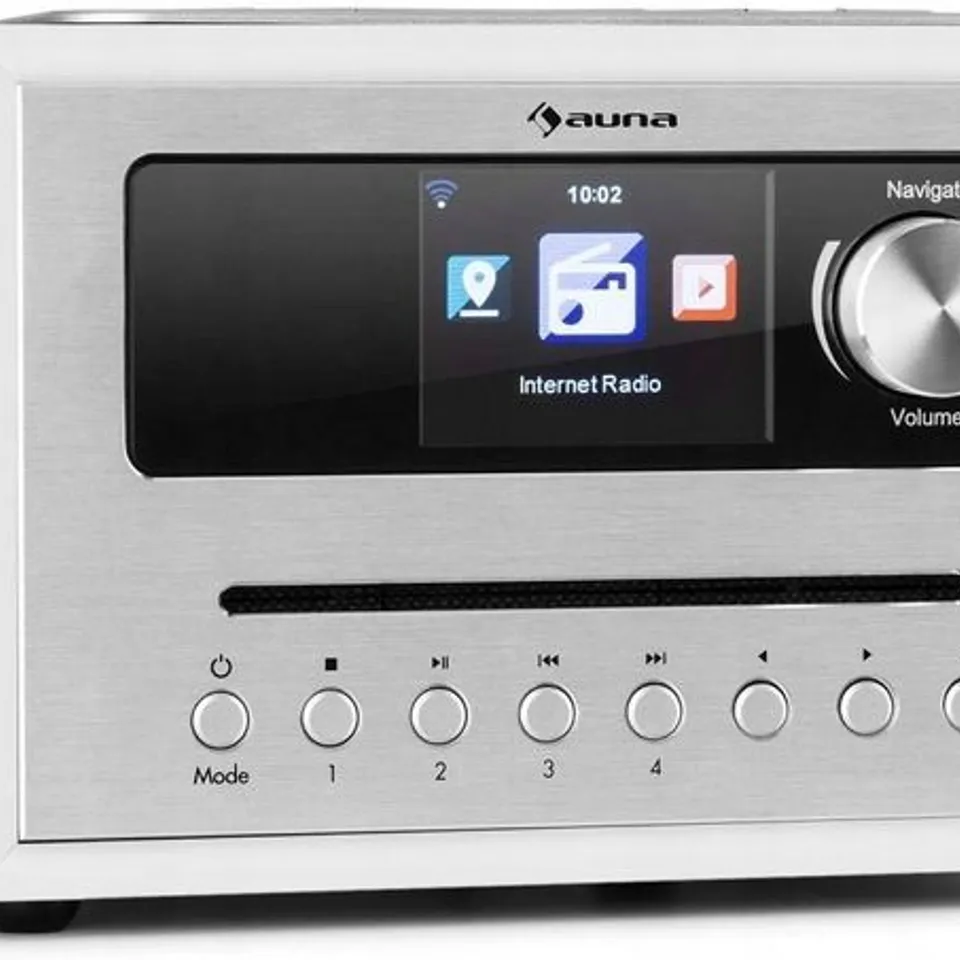 BOXED AUNA SILVER STAR CD CUBE RADIO