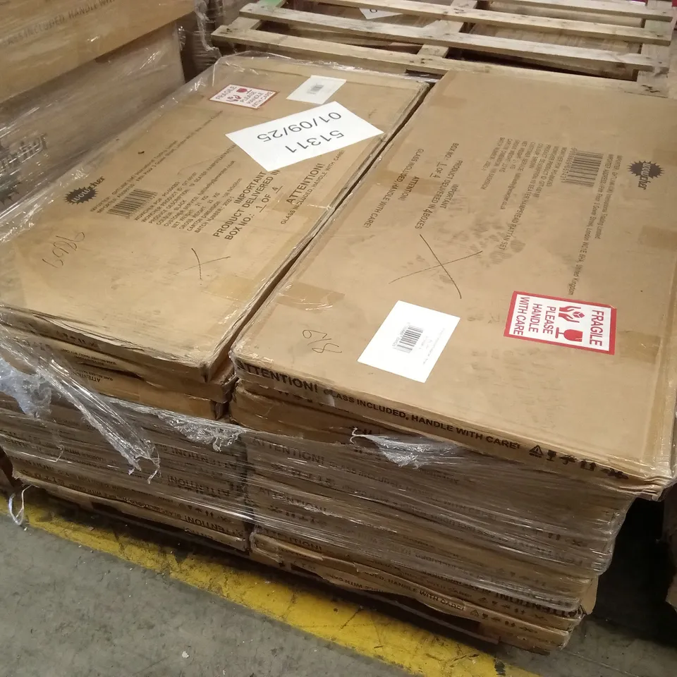 PALLET OF ASSORTED INCOMPLETE RATTAN OUTDOOR FURNITURE SETS, PARTS ONLY