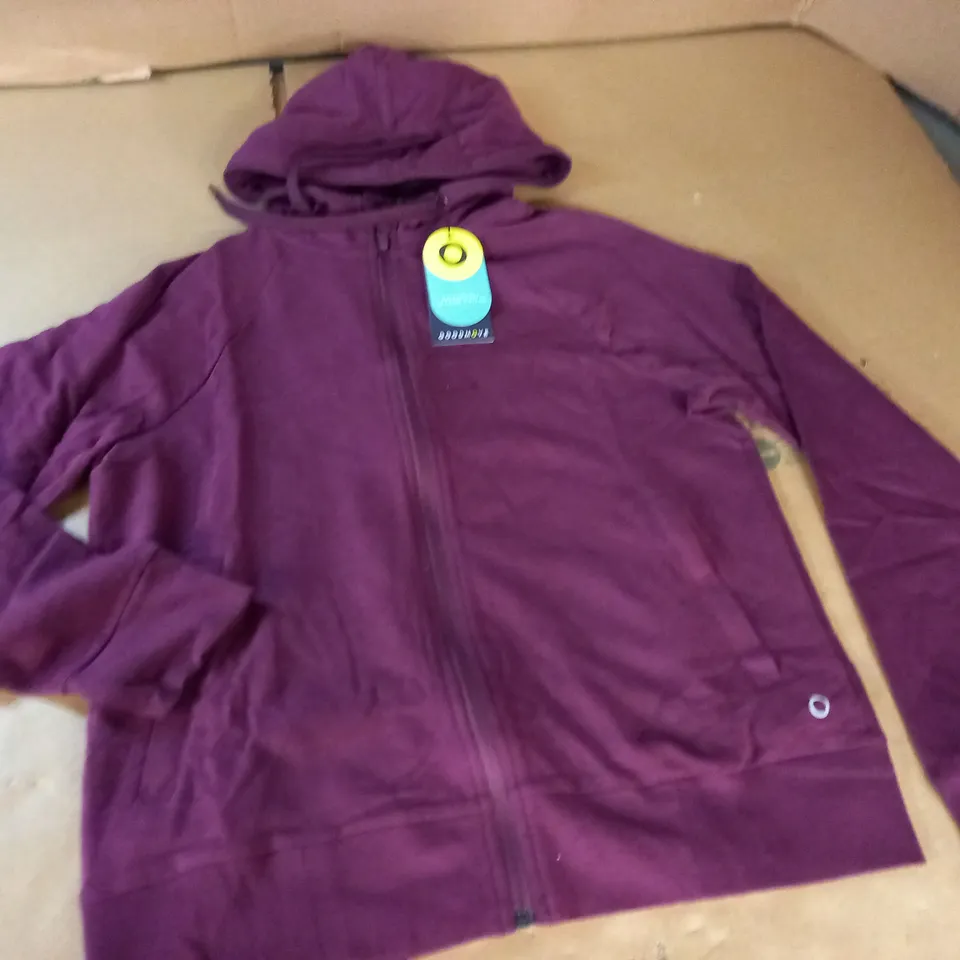 GOODMOVE PURPLE ZIP THROUGH HOODIE - 12