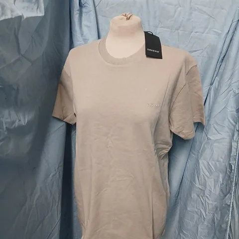 LEGEND BEIGE CREW NECK T-SHIRT