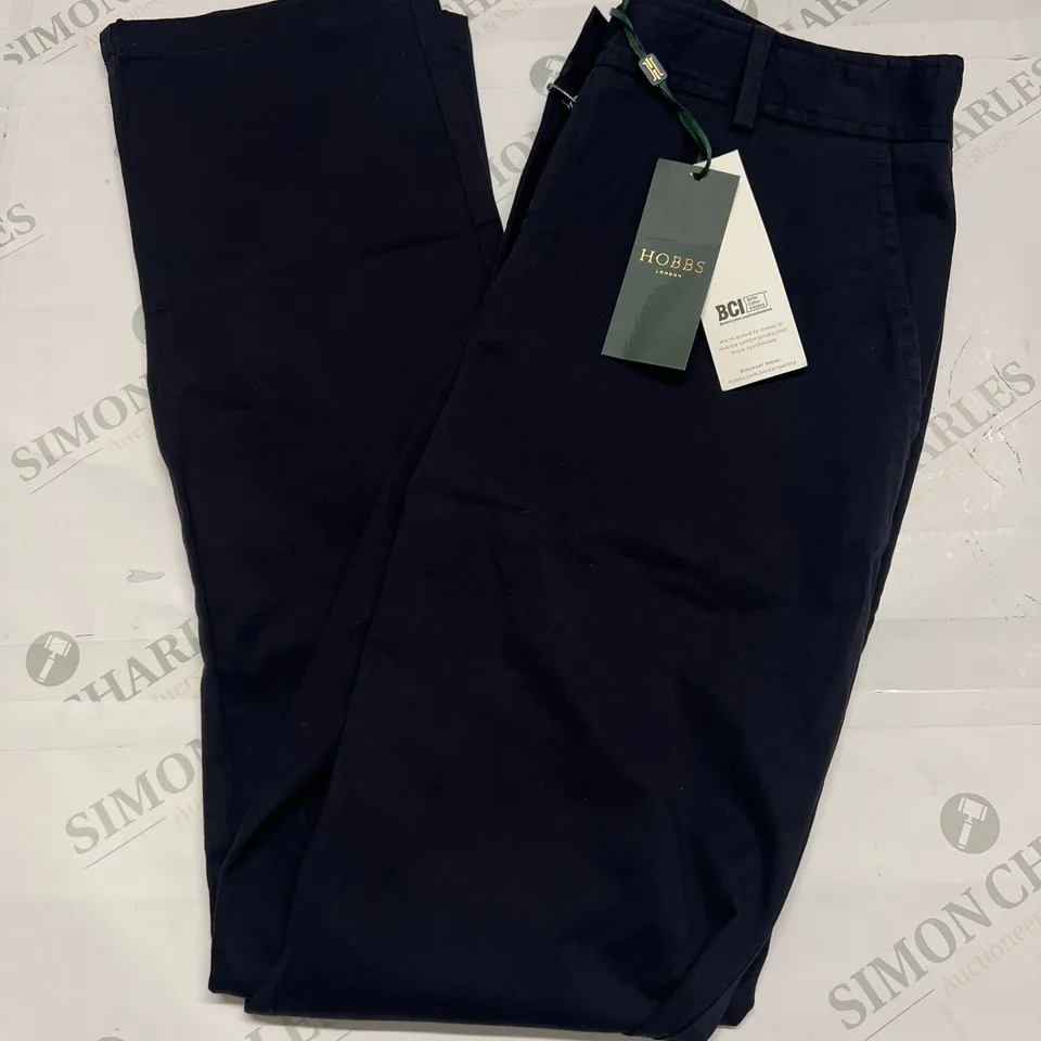 HOBBS LONDON COURTNEY CHINO PANTS  IN NAVY SIZE 8 