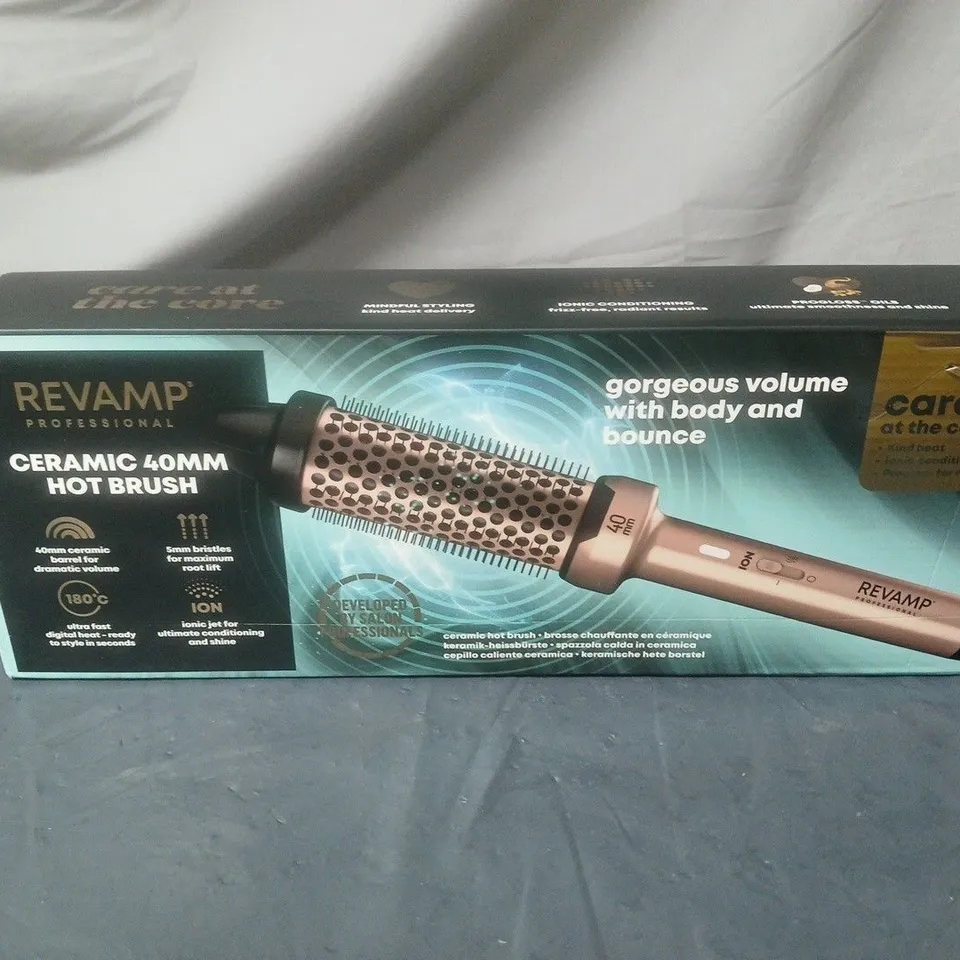REVAMP CERAMIC 40MM HOT BRUSH – HAIR STYLING TOOL (BOXED)