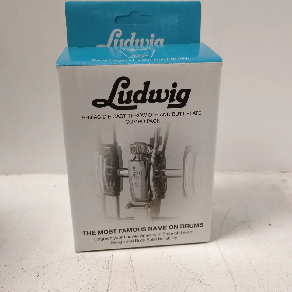 LUDWIG P-88AC DIE CAST THROW OFF & BUTT PLATE COMBO PACK (MUSICAL INSTRUMENT ACCESSORY)