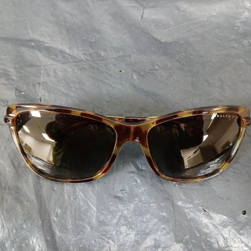 RALPH LAUREN OVERSIZED SUNGLASSES - YELLOW HAVANA