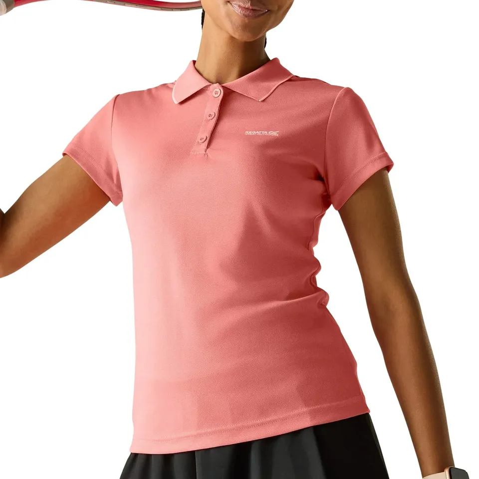 BRAND NEW REGATTA MAVERICK V POLO SHIRT WOMEN LILAC UK 16